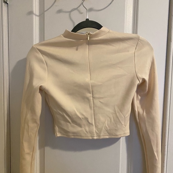 Long sleeve bustier mesh top - Picture 2 of 2